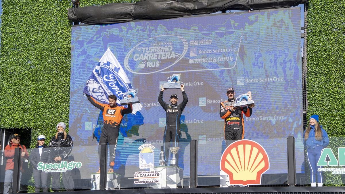 Julián Santero, con Ford, ganó en el flamante autódromo de El Calafate
