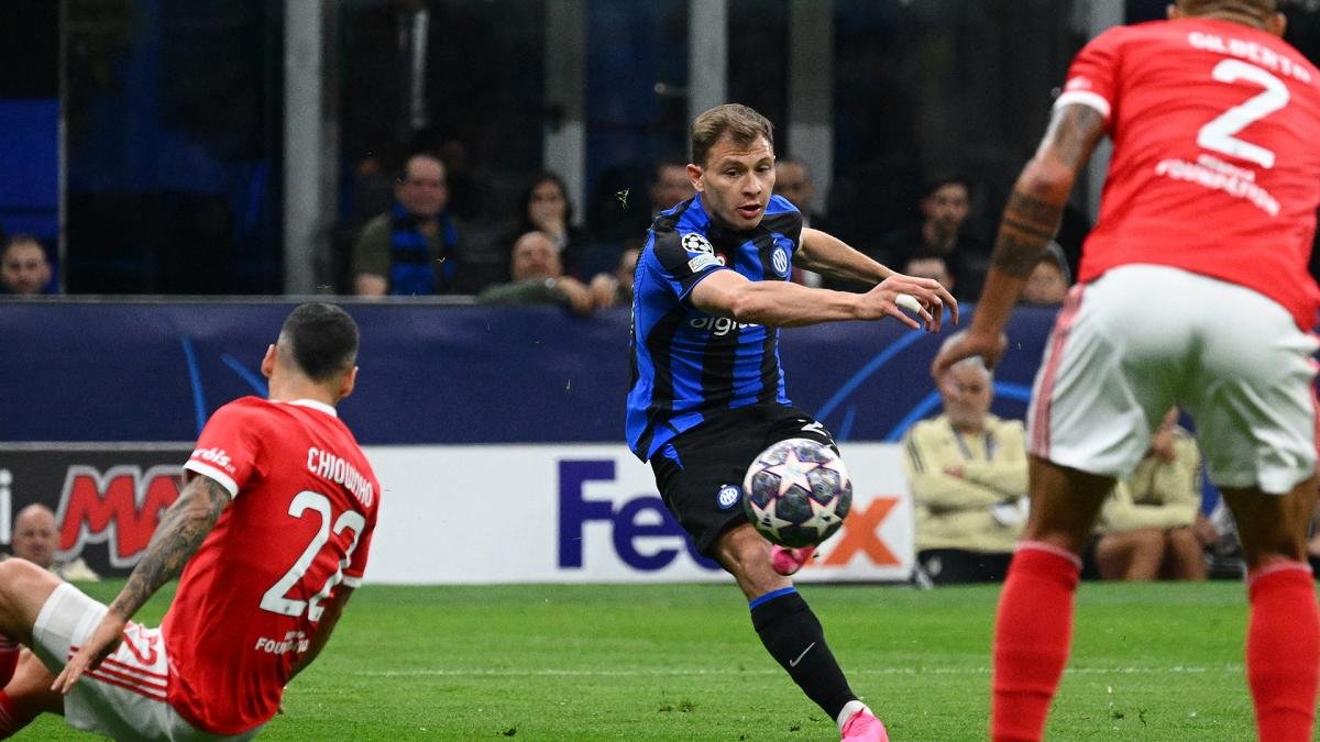 Nicolo Barella autor del gol del Inter Foto AFP