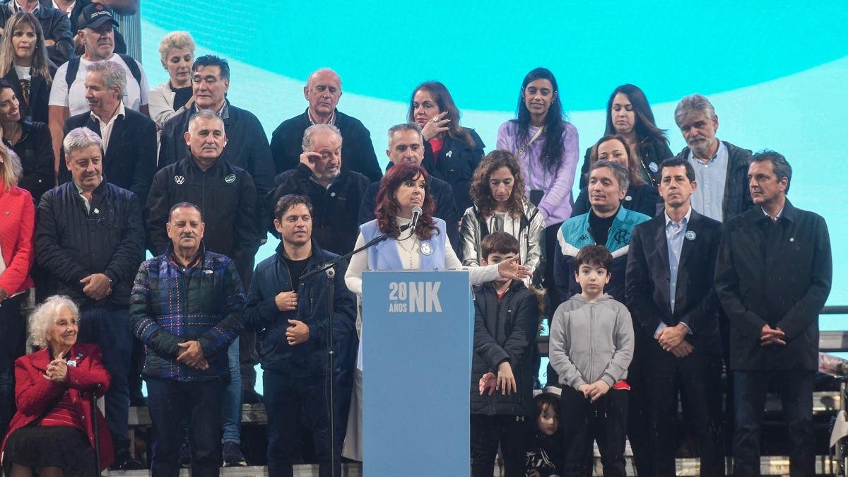 La ltima aparicin de Massa fue en el acto junto a Cristina Ferndezs Kirchner en Plaza de Mayo Foto Raul Ferrari