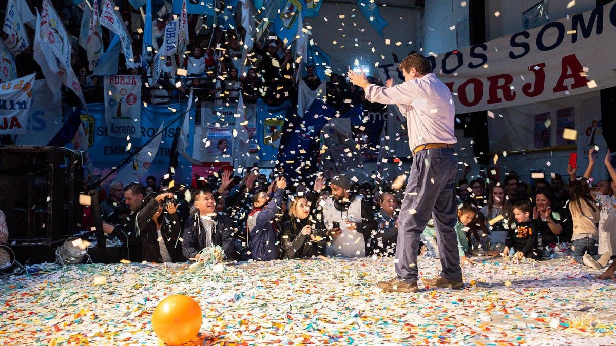 Los festejos en el club San Martn de Ro Grande