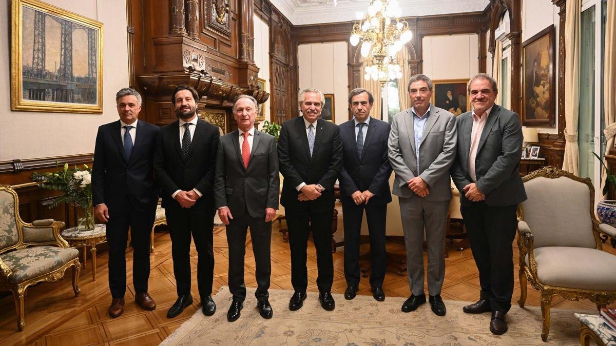 Alberto Fernndez se reuni el el presidente de la Camarco y su Comit Ejecutivo Foto Presidencia de la Nacin