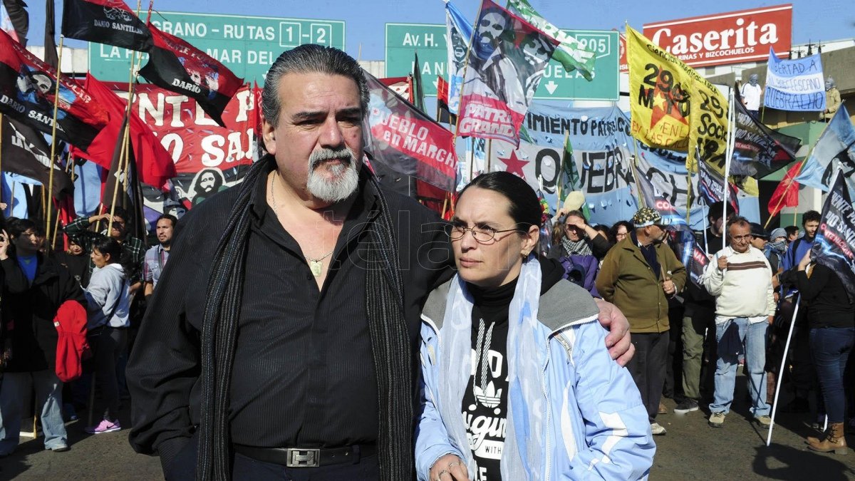 Alberto Santilln padre de Daro y Vanina Kosteki hermana de Maxi Foto Archivo