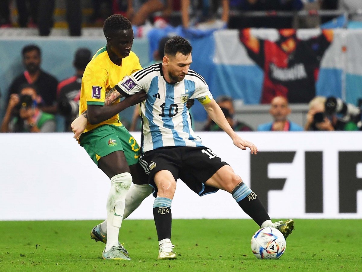 Argentina y Australia se enfrentaron en el Mundial de Qatar Foto Fernando Gens