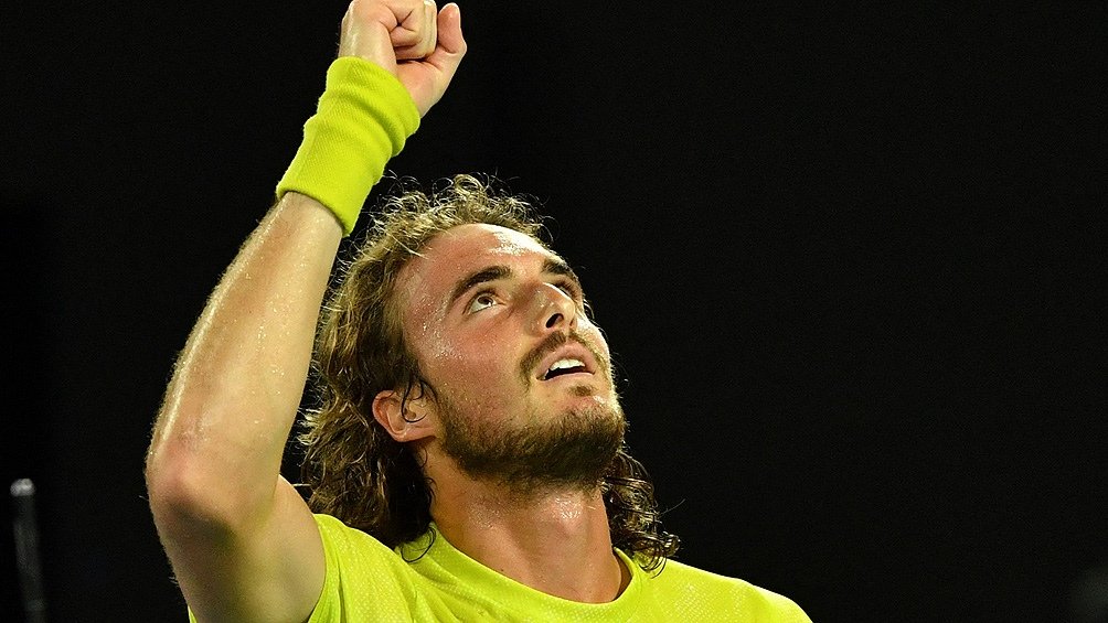 Unos de los Top ten que participan del torneo es el griego Stefanos Tsitsipas Foto AFP