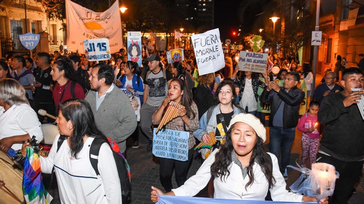 Otro de los apresados fue el del abogado defensor de derechos humanos Alberto Nallar quien continuaba con prisin domiciliaria por 20 das en la capital jujea Foto Edgardo Valera