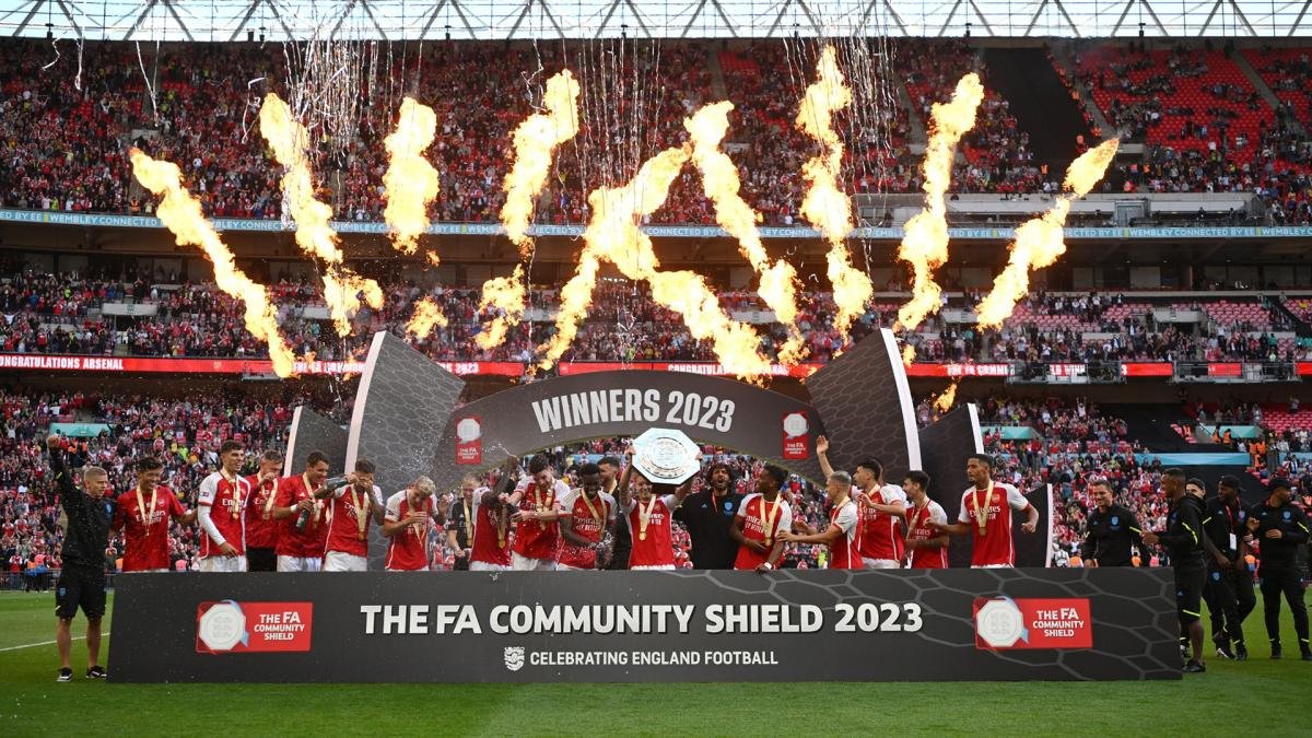 Arsenal es el campen de la Copa C0ommunity Shield 2023 twarsenal
