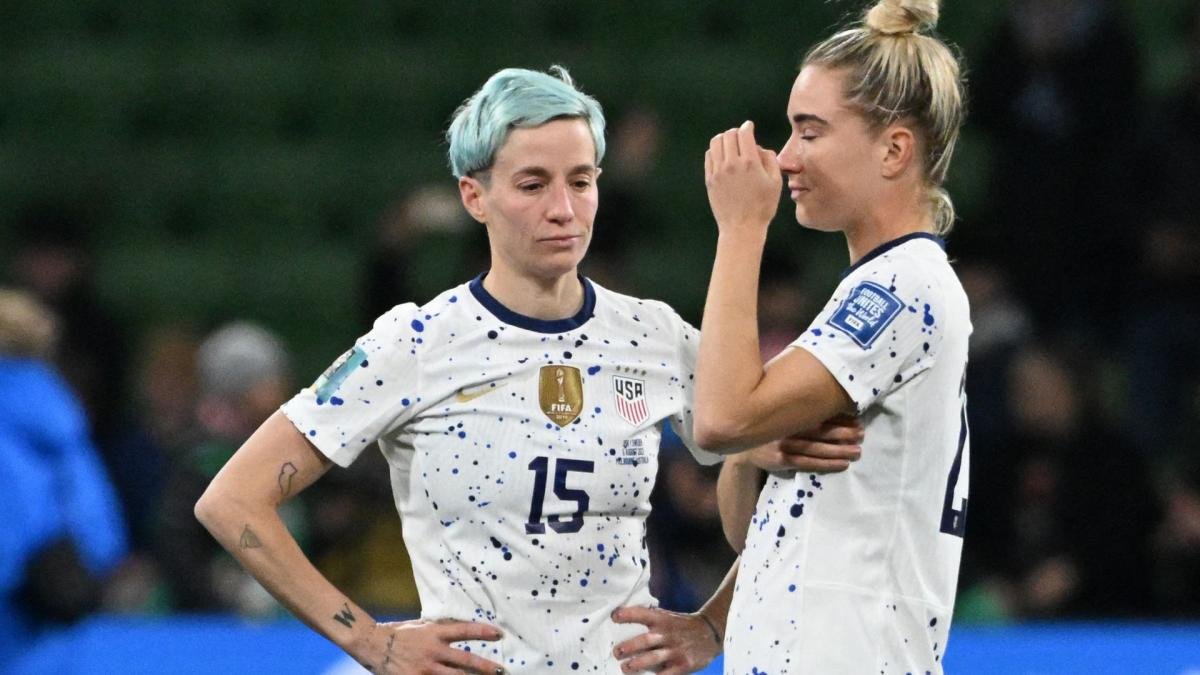 Megan Rapinoe la figura norteamericana que fall un penal y su tristeza Foto AFP