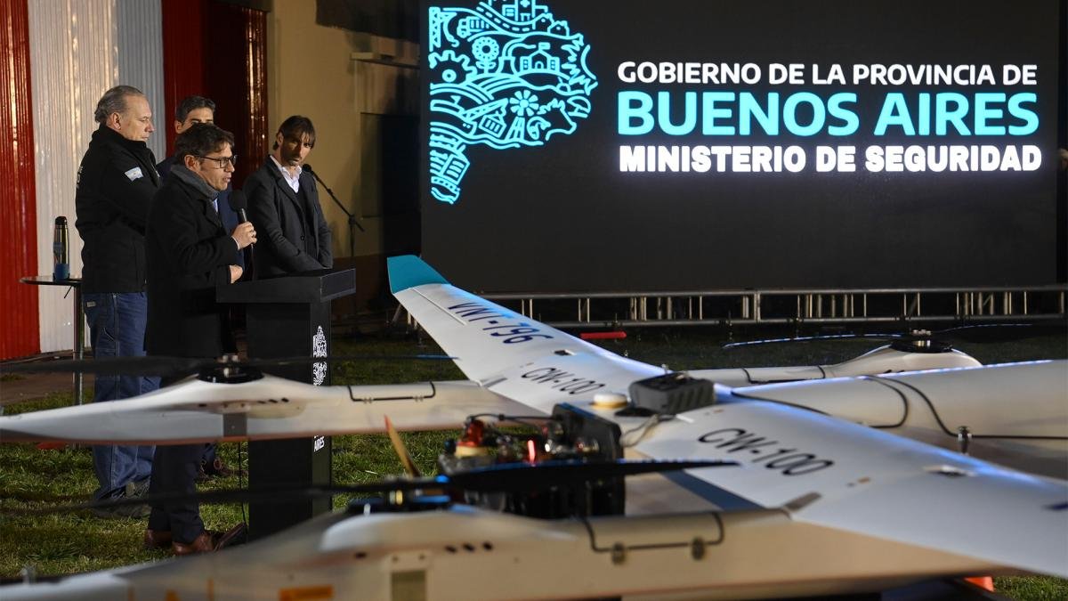 El ministro de Seguridad Sergio Berni subray que la incorporacin de drones abaratar los costos de la seguridad rural Foto PGPBA