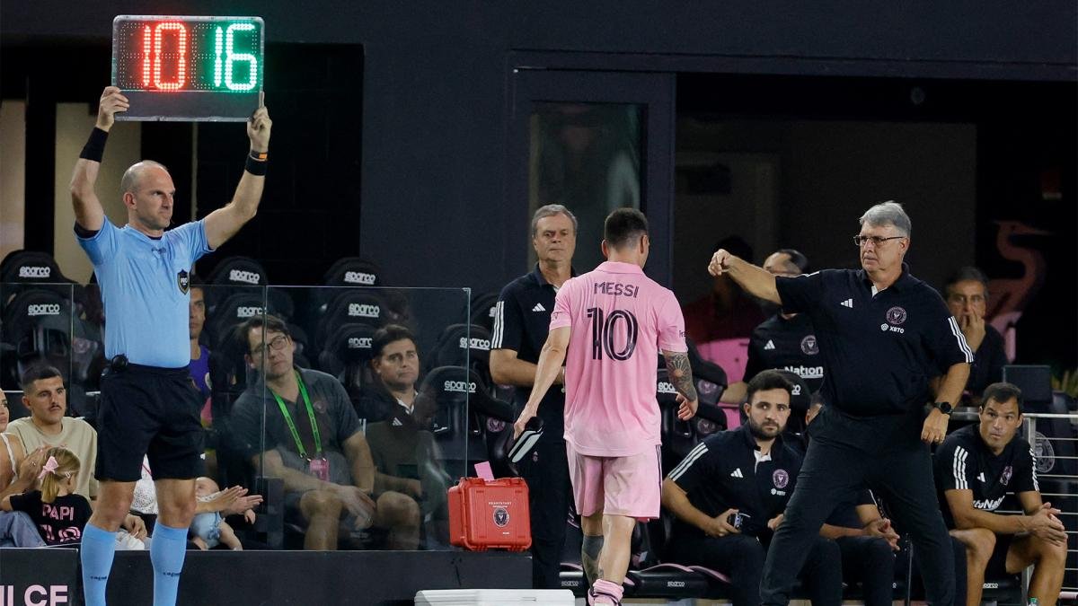Messi queda fuera del partido de Inter Miami y preocupa en la Selección