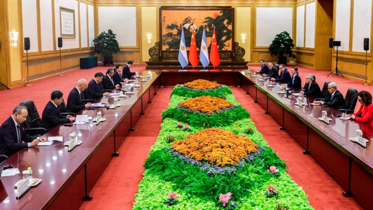 Alberto Fernndez se reuni con Xi Jinping durante su receinte visita a Shangai Foto Prensa