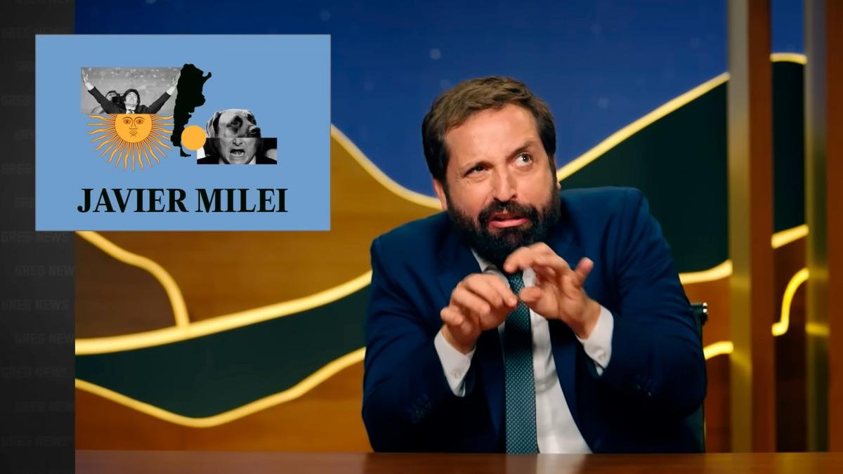 Captura de TV de un programa de la televisin de Brasil