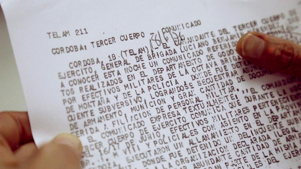 El texto fue recuperado por el archivo de la agencia Foto archivo