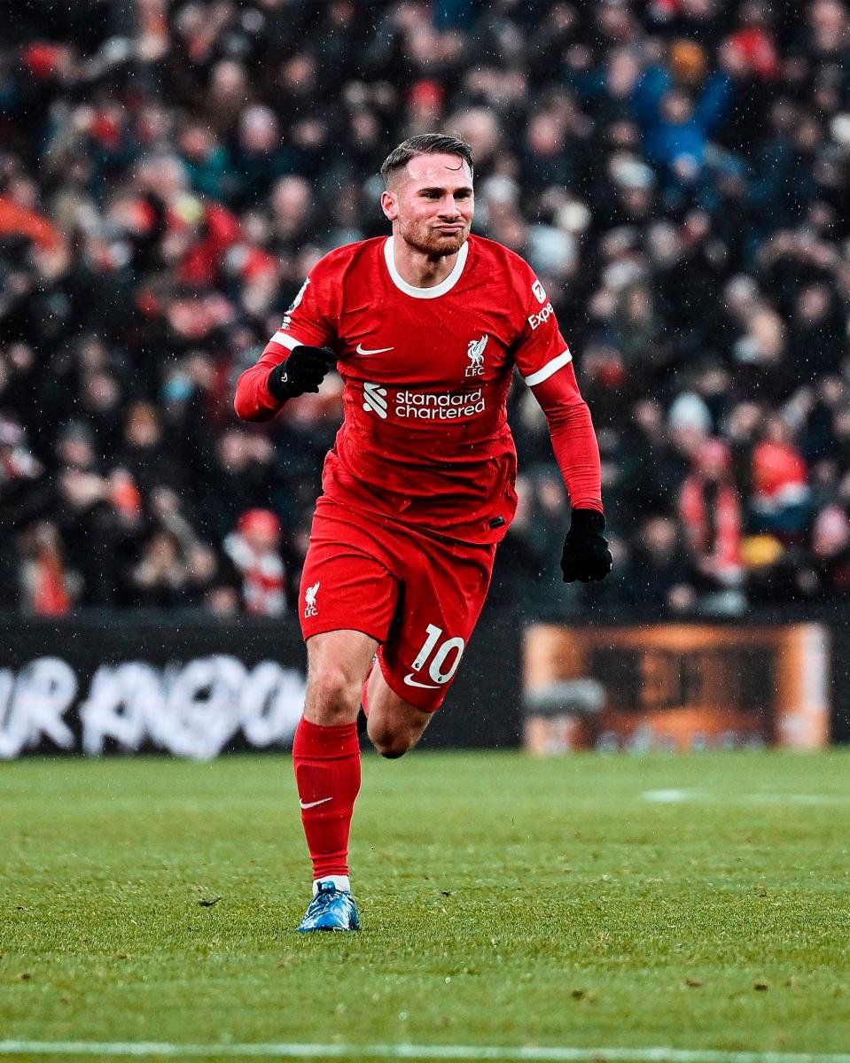 Alexis Mac Allister hizo su primer gol en Liverpool